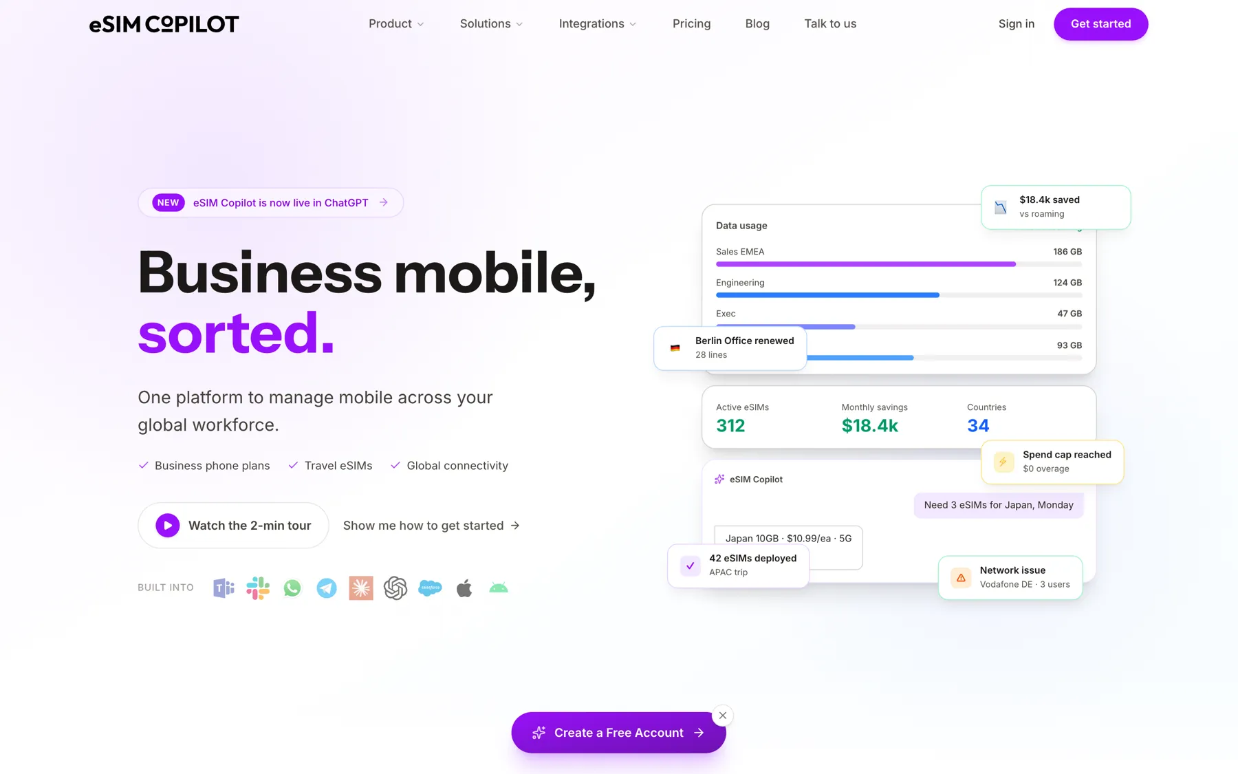 eSIM Copilot — live site