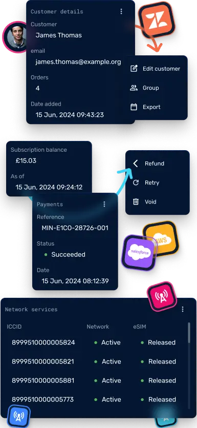 Mindszi Platform - Manage customers mobile
